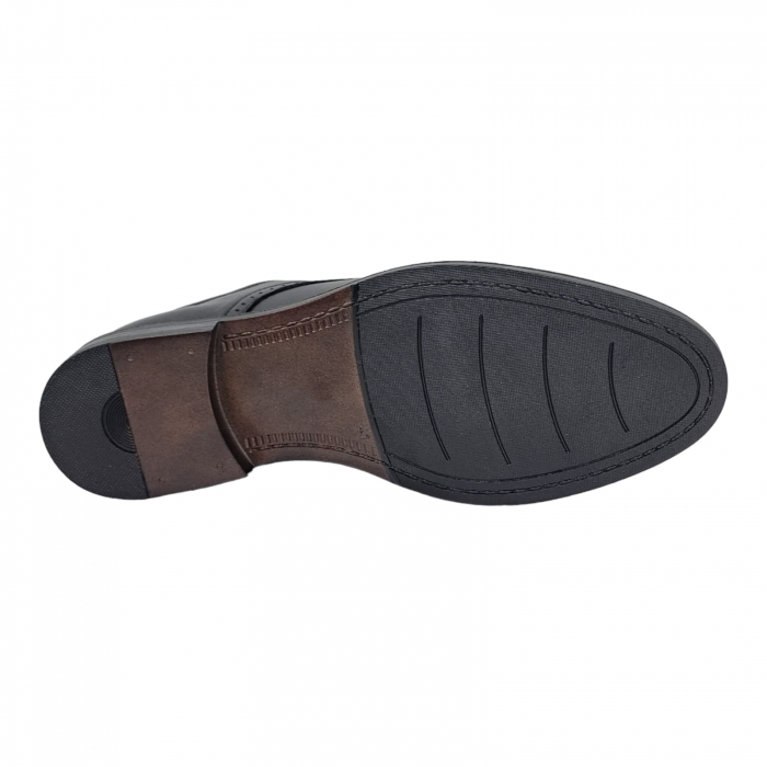 Pantofi Bărbați Eleganți Din Piele Naturală Neagra 1735 [5]