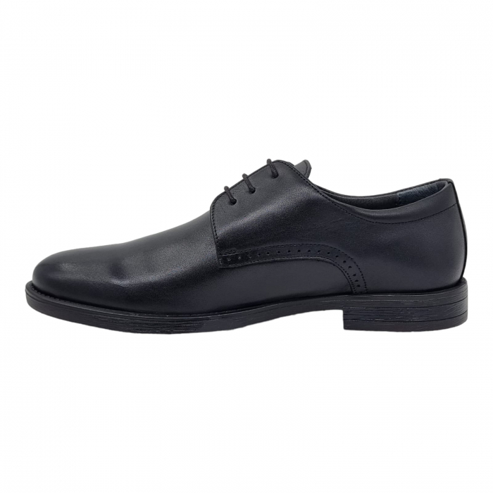 Pantofi Bărbați Eleganți Din Piele Naturală Neagra 1735 [2]