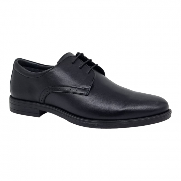 Pantofi Bărbați Eleganți Din Piele Naturală Neagra 1735 [7]
