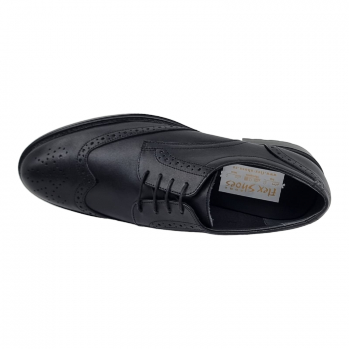 Pantofi Bărbați Eleganți Din Piele Naturală Neagra 1736 [6]