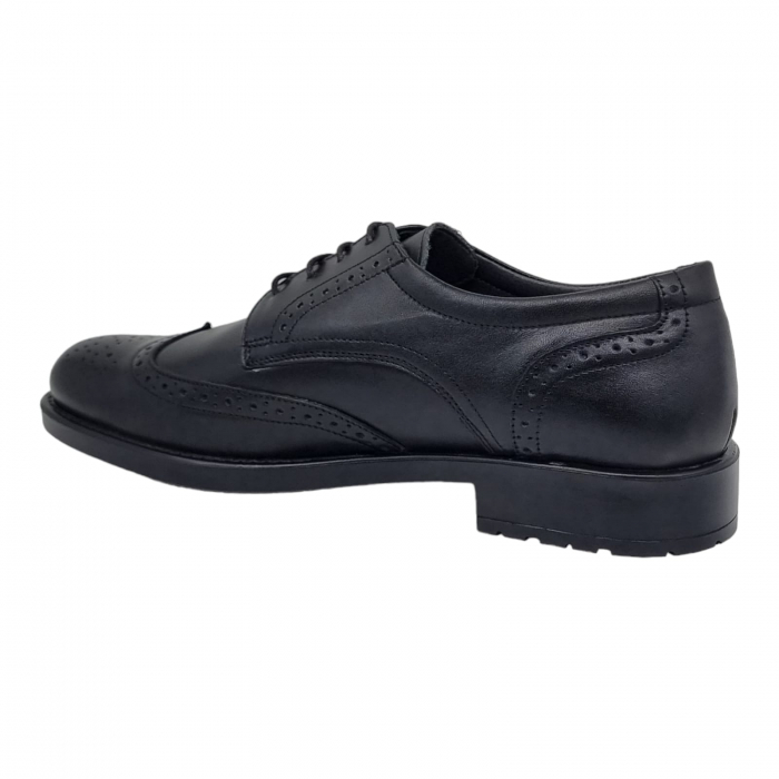Pantofi Bărbați Eleganți Din Piele Naturală Neagra 1736 [7]