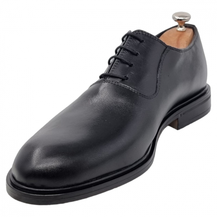 Pantofi Bărbați Eleganți Din Piele Naturală Neagra 1741 [4]