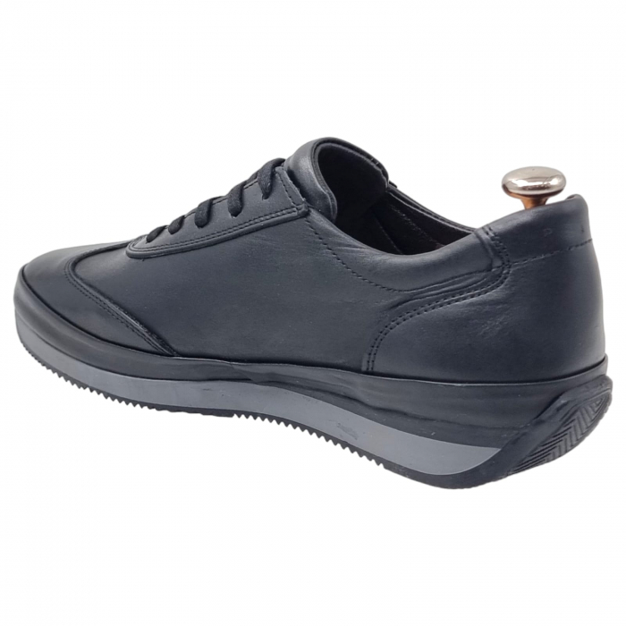 Pantofi Bărbați Sport Din Piele Naturală Neagră 1289 [13]
