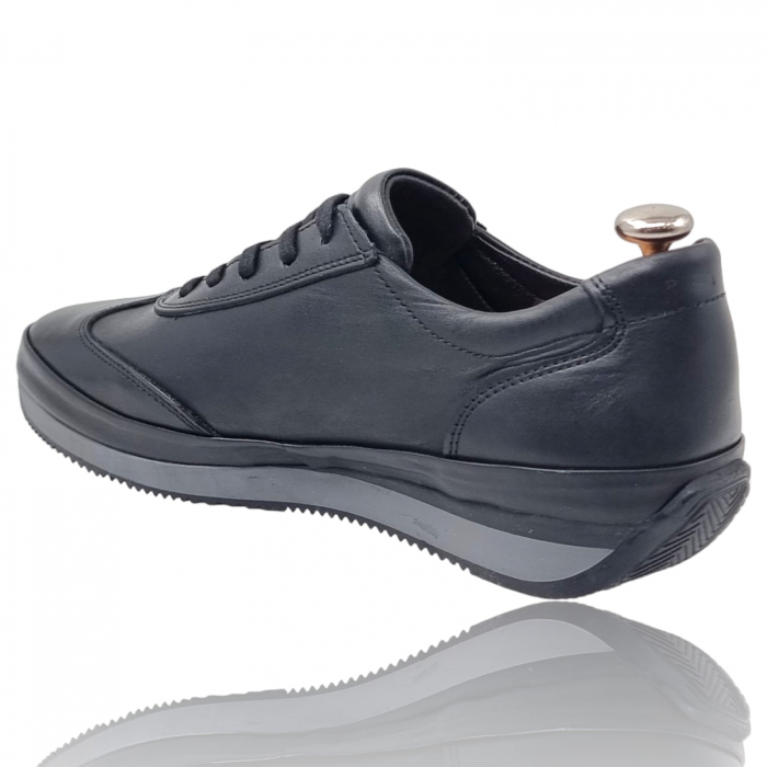 Pantofi Bărbați Sport Din Piele Naturală Neagră 1289 [7]