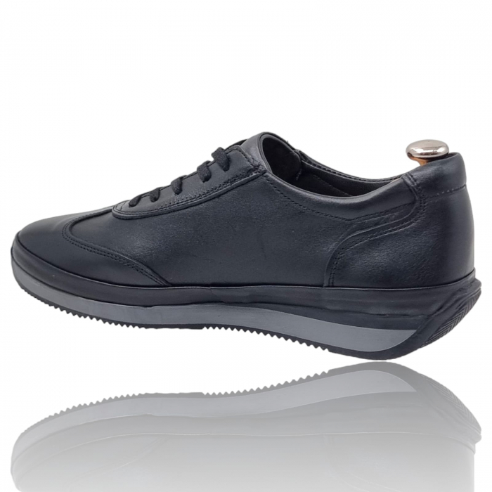 Pantofi Bărbați Sport Din Piele Naturală Neagră 1290 [8]
