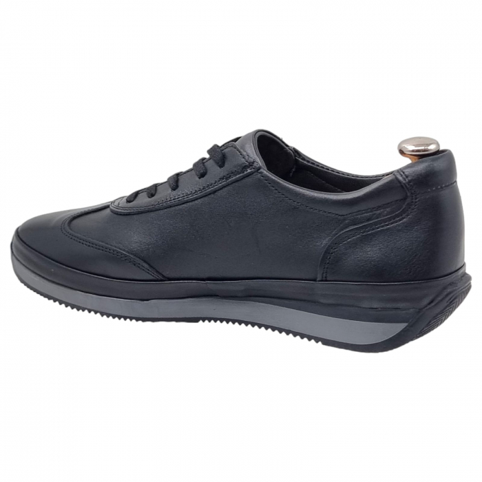 Pantofi Bărbați Sport Din Piele Naturală Neagră 1290 [13]