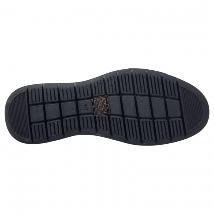 Pantofi Bărbați Casual Din Piele Naturală Neagra 1328 [14]
