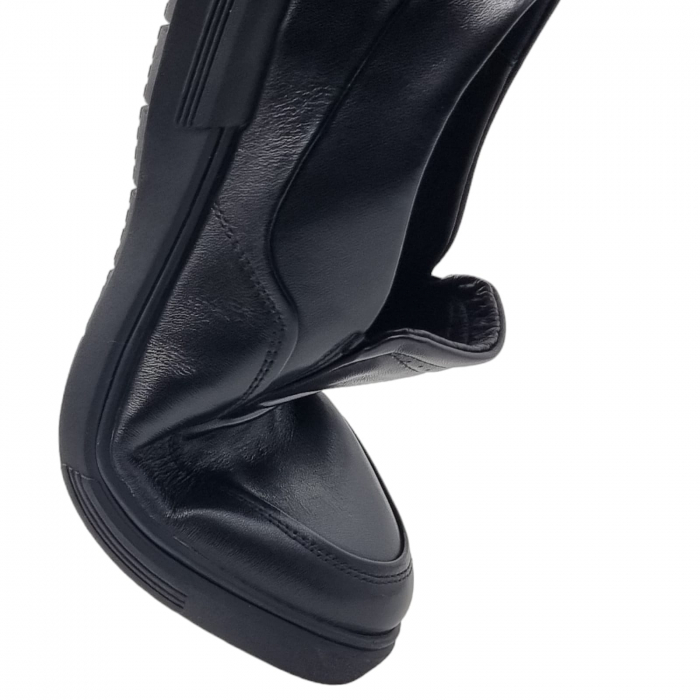 Pantofi Bărbați Casual Din Piele Naturală Neagra 1328 [16]