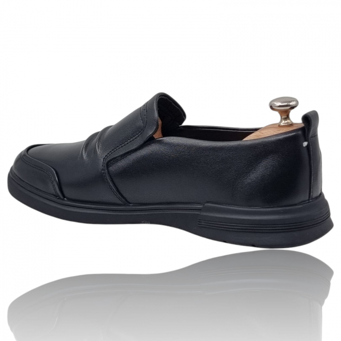 Pantofi Bărbați Casual Din Piele Naturală Neagra 1328 [8]