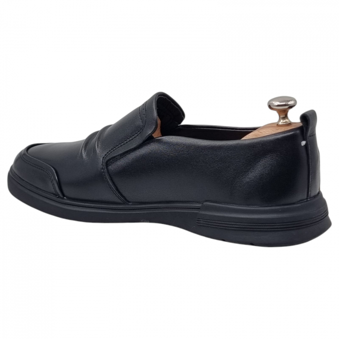 Pantofi Bărbați Casual Din Piele Naturală Neagra 1328 [10]