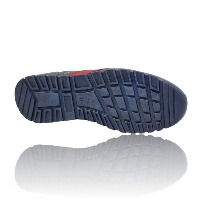 Pantofi Bărbați Sport Din Piele Naturală Blue 347 [2]