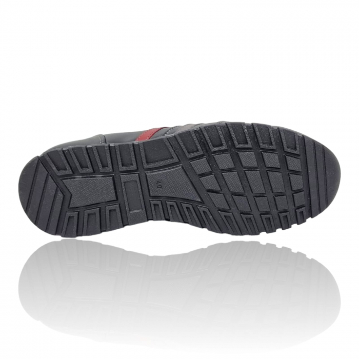 Pantofi Bărbați Sport Din Piele Naturală Neagră 1204 [5]