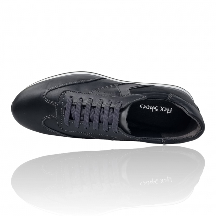 Pantofi Bărbați Sport Din Piele Naturală Neagră 1217 [6]