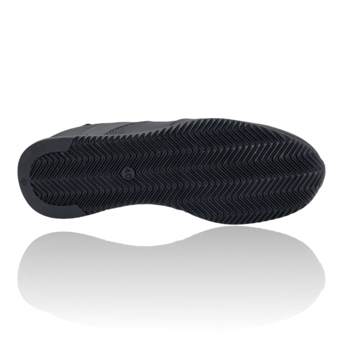 Pantofi Bărbați Sport Din Piele Naturală Neagră 1217 [8]