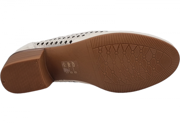 Pantofi Damă Casual Din Piele Naturală Crem 4003 [5]