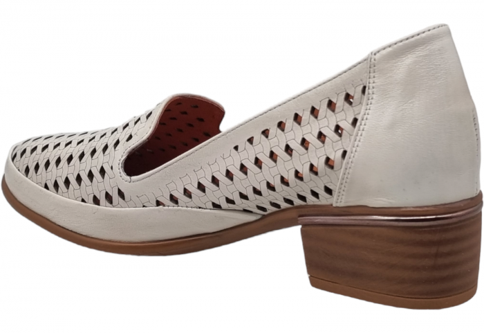 Pantofi Damă Casual Din Piele Naturală Crem 4003 [9]
