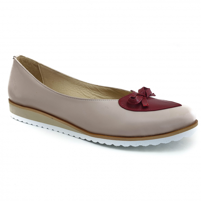 Pantofi dama balerine confort din piele naturala COD-874 [1]