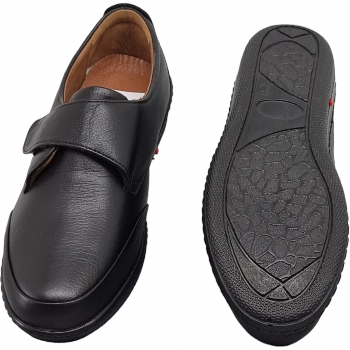 Pantofi Damă Casual Confort Din Piele Naturală Neagră 5035 [6]