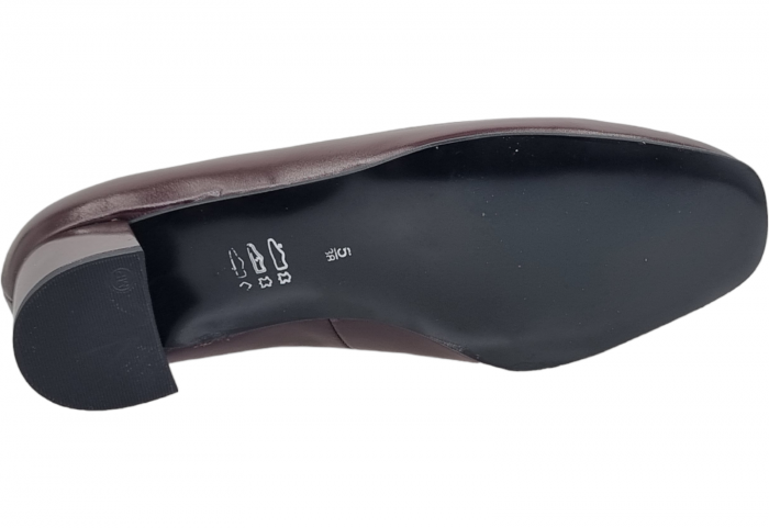 Pantofi Damă Eleganți Din Piele Naturală Bordo 3012 [4]
