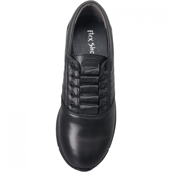 Pantofi Damă Casual Confort Din Piele Naturală Neagră 5004 [6]