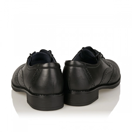 Pantofi Damă Casual Confort Din Piele Naturală Neagră 5003 [4]