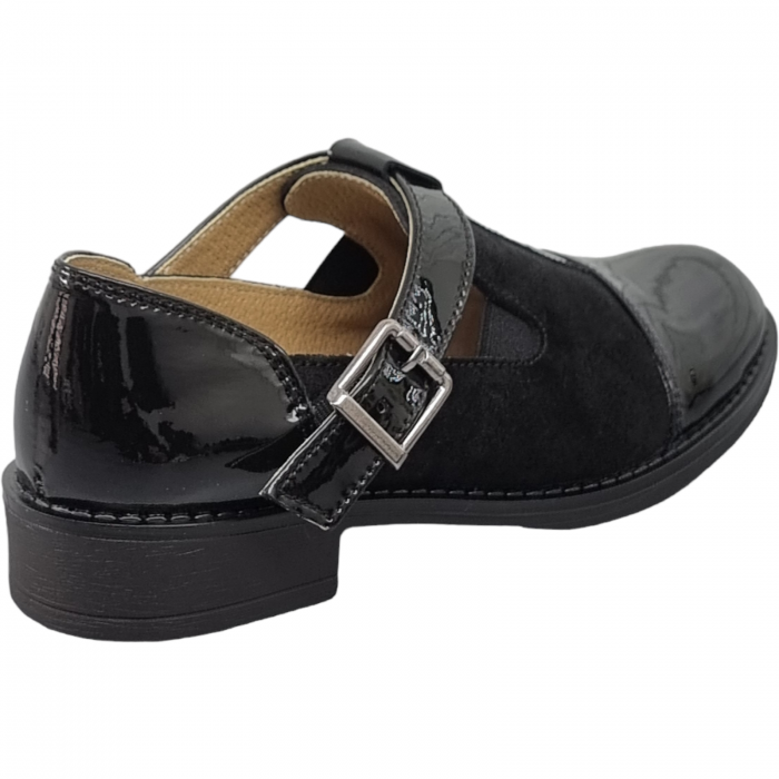 Pantofi Damă Casual Din Piele Naturală Neagră 5007 [5]
