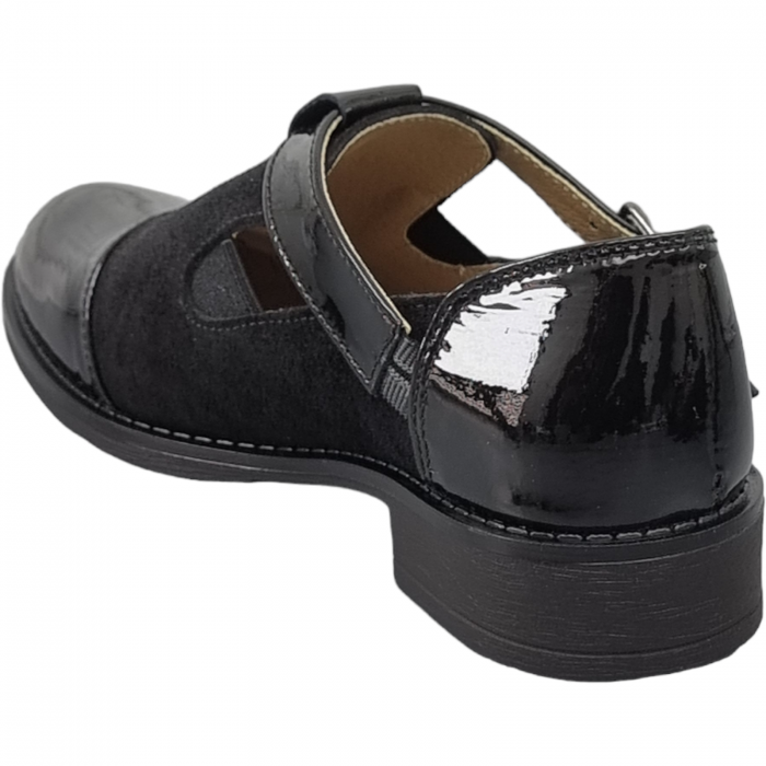 Pantofi Damă Casual Din Piele Naturală Neagră 5007 [6]