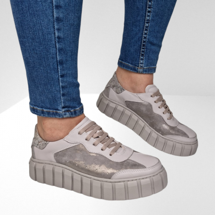 Pantofi Damă Casual Confort Din Piele 5161 [4]