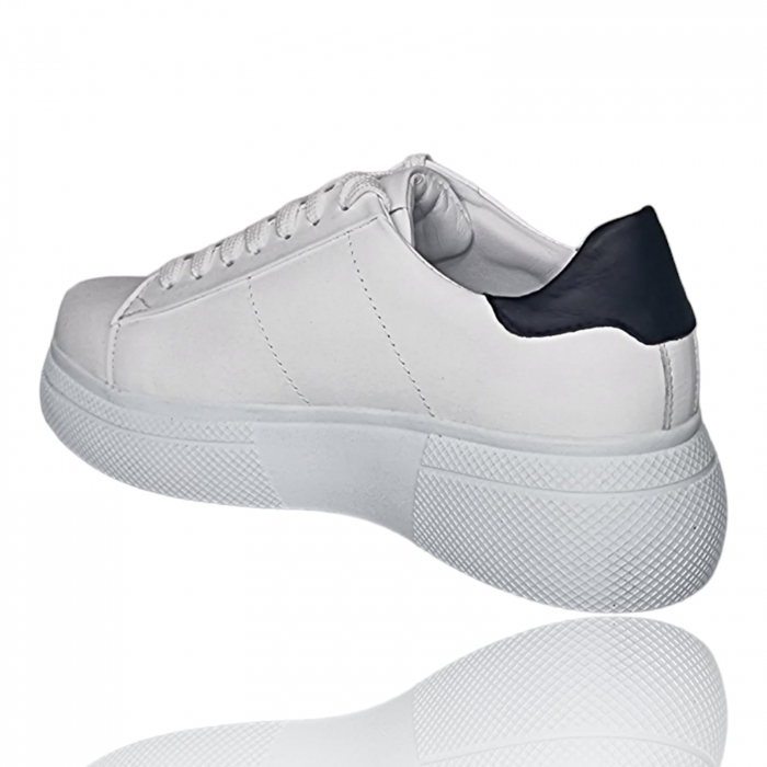 Pantofi Damă Casual Confort Din Piele Naturală Albă 5166 [3]