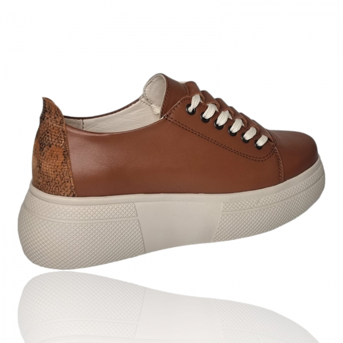 Pantofi Damă Casual Confort Din Piele Naturală Maro 5167 [4]