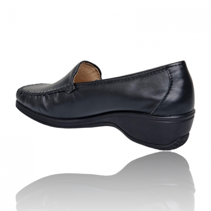 Pantofi Damă Casual Confort Din Piele Neagră 5188 [2]