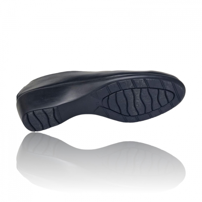 Pantofi Damă Casual Confort Din Piele Naturală Neagră 5189 [5]