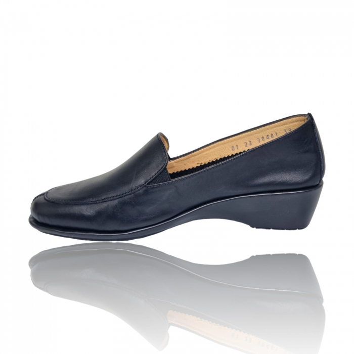 Pantofi Damă Casual Confort Din Piele Naturală Neagră 5189 [2]