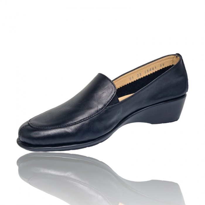 Pantofi Damă Casual Confort Din Piele Naturală Neagră 5189 [6]