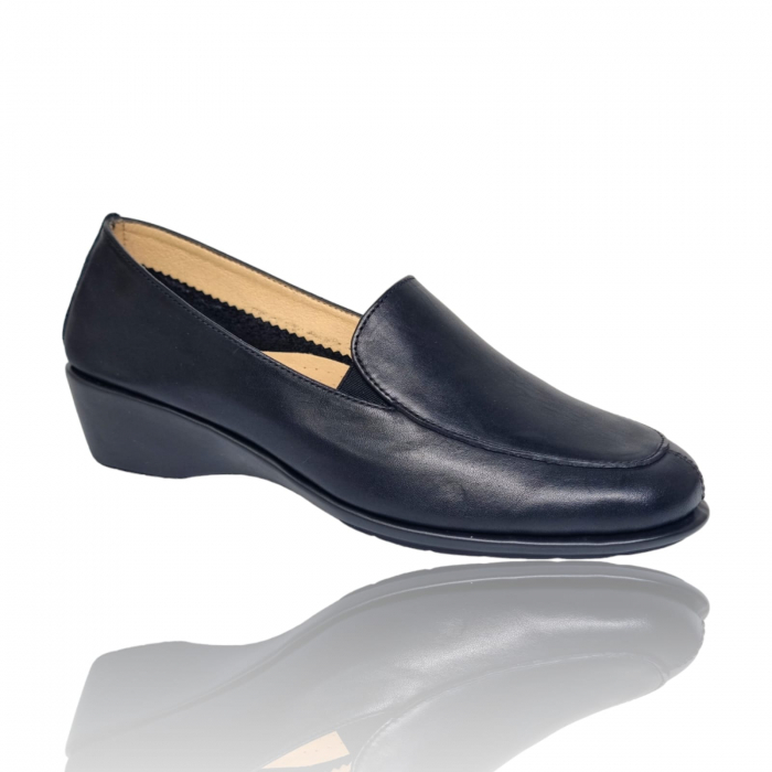 Pantofi Damă Casual Confort Din Piele Naturală Neagră 5189 [8]