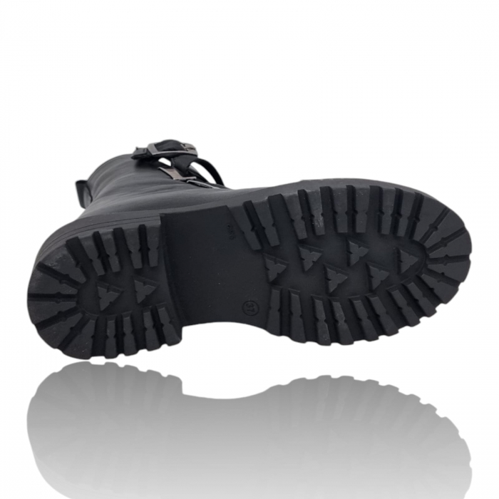 Ghete Damă Casual Din Piele Naturală Neagră 8765 [3]