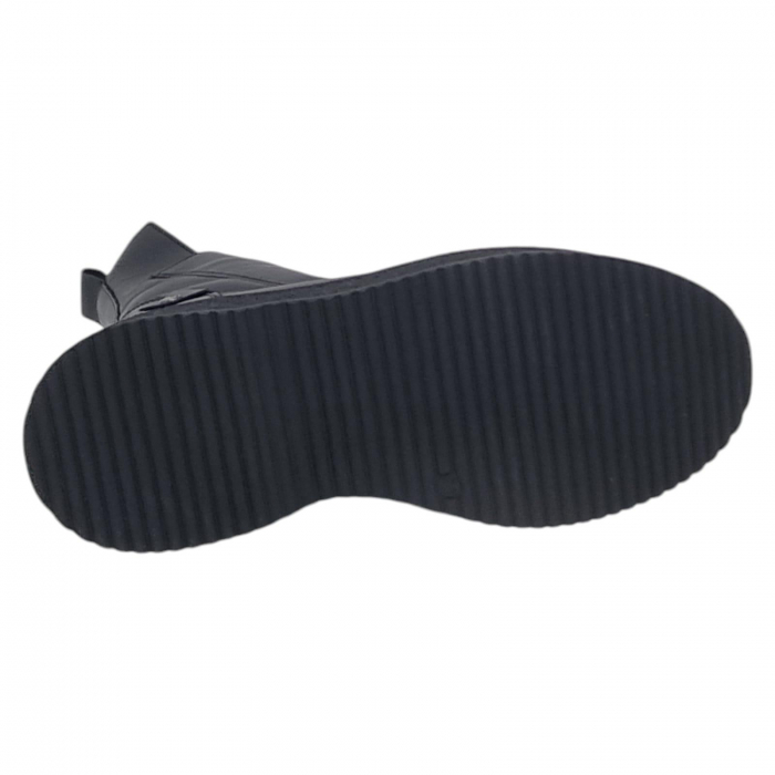 Ghete Damă Casual Din Piele Naturală Neagră 8766 [6]