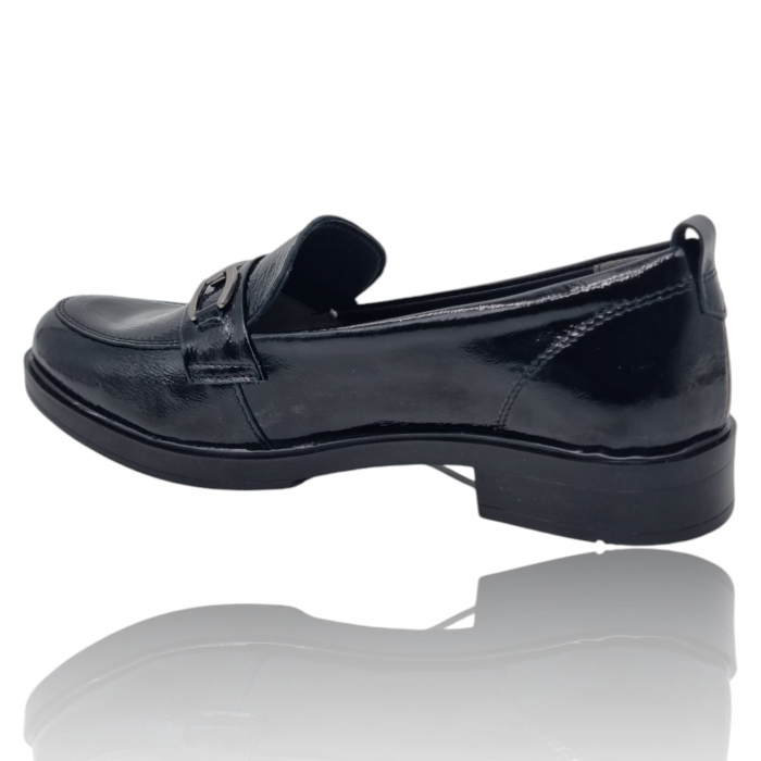 Pantofi Damă Casual Confort Din Piele Naturala Neagra 5268 [5]