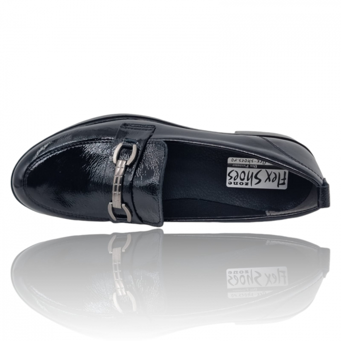 Pantofi Damă Casual Confort Din Piele Naturala Neagra 5268 [7]