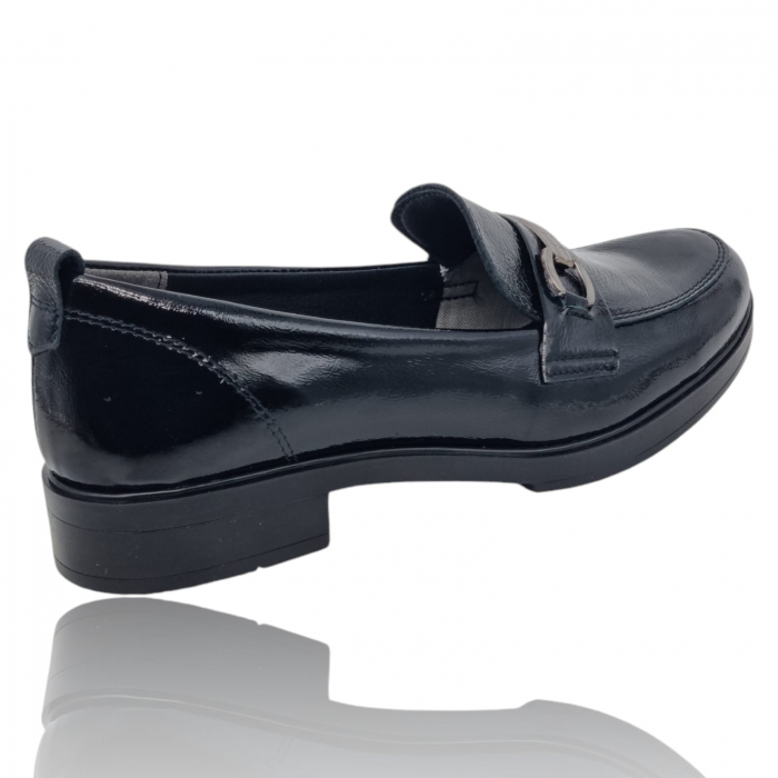 Pantofi Damă Casual Confort Din Piele Naturala Neagra 5268 [6]
