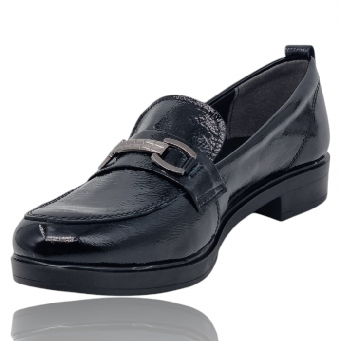Pantofi Damă Casual Confort Din Piele Naturala Neagra 5268 [3]
