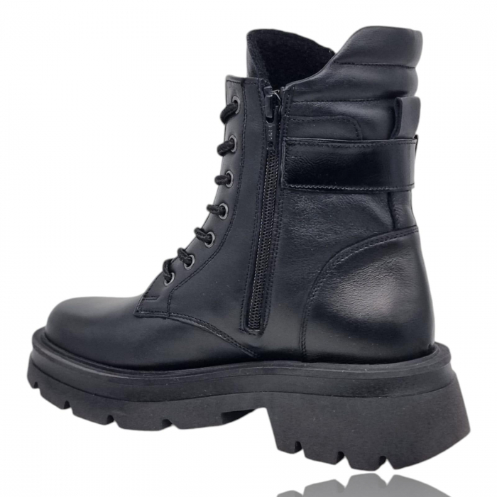 Ghete Damă Casual Din Piele Naturală Neagră 8769 [9]