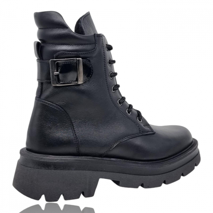 Ghete Damă Casual Din Piele Naturală Neagră 8769 [10]