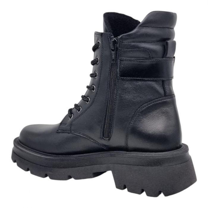 Ghete Damă Casual Din Piele Naturală Neagră 8769 [3]