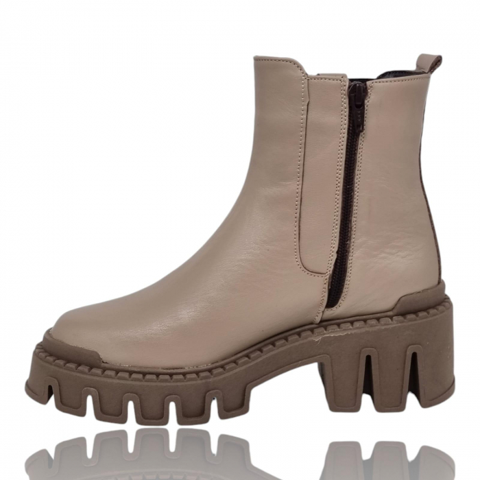 Ghete Damă Casual Din Piele Naturală Vizon 8770 [7]