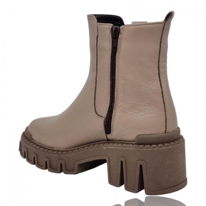 Ghete Damă Casual Din Piele Naturală Vizon 8770 [9]
