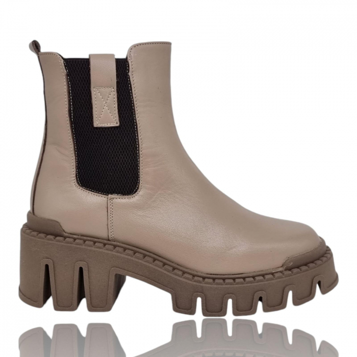 Ghete Damă Casual Din Piele Naturală Vizon 8770 [6]