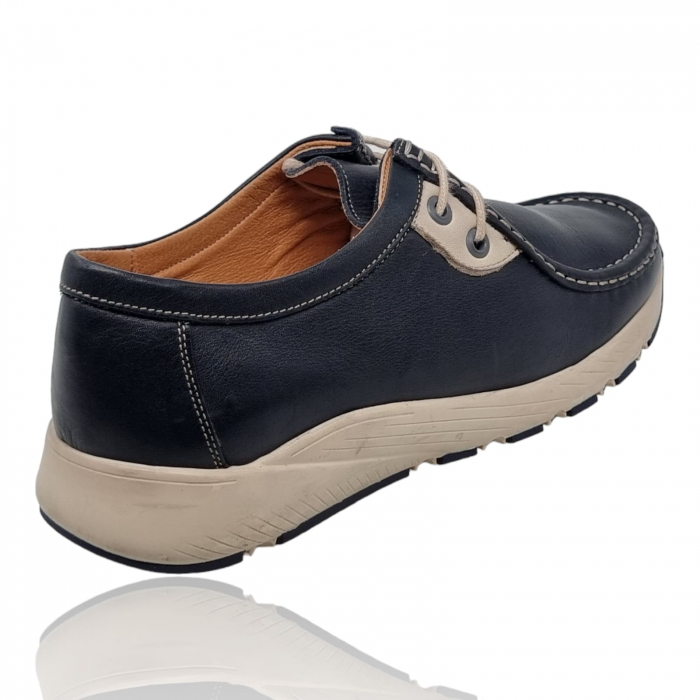 Pantofi Damă Casual Confort Din Piele Naturala Blue 5237 [3]