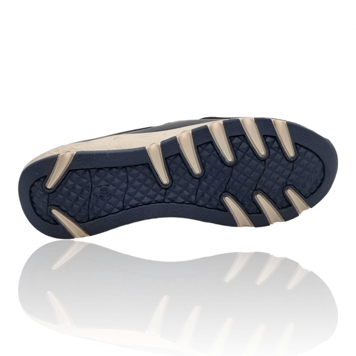 Pantofi Damă Casual Confort Din Piele Naturala Blue 5237 [4]