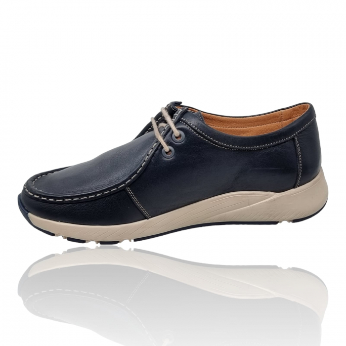 Pantofi Damă Casual Confort Din Piele Naturala Blue 5237 [6]
